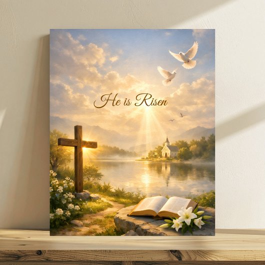 Poster Il est ressuscité Christian Easter