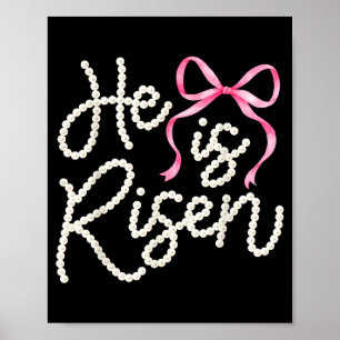 Poster Il est ressuscité Jésus chrétien joyeuses pâques f