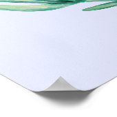 Poster Il est ressuscité Religieux Pâques Floral (Coin)