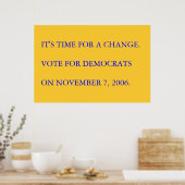 Poster Il est temps de changer. (Cuisine)
