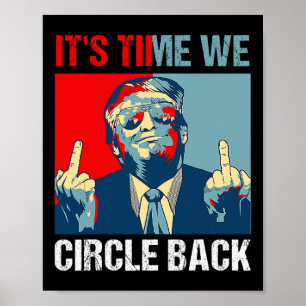 Poster Il est temps de faire demi-tour à Trump 2024 Répub