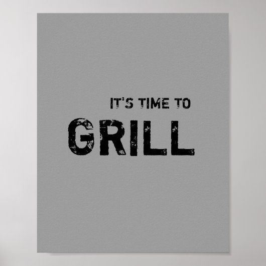 Poster Il est temps de GRILL. (Devant)