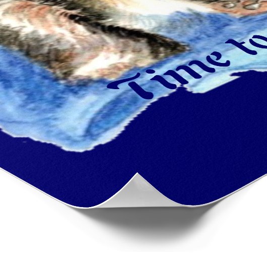 Poster Il est temps de lancer Motivation Citation mignon  (Coin)