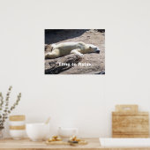 Poster Il est temps de se détendre (Cuisine)