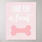 Poster Il est temps de traiter la fête des chiots signe r (Devant)