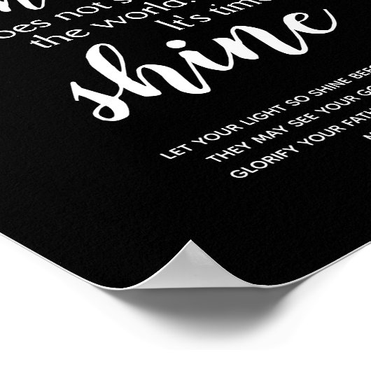 Poster IL EST TEMPS D'EXPRIMER UNE Citation chrétienne in (Coin)