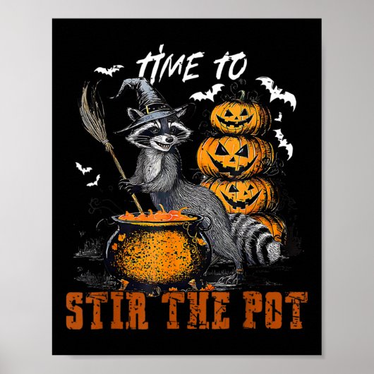 Poster Il Est Temps D'Incorporer La Sorcière Raccoon Pot (Devant)