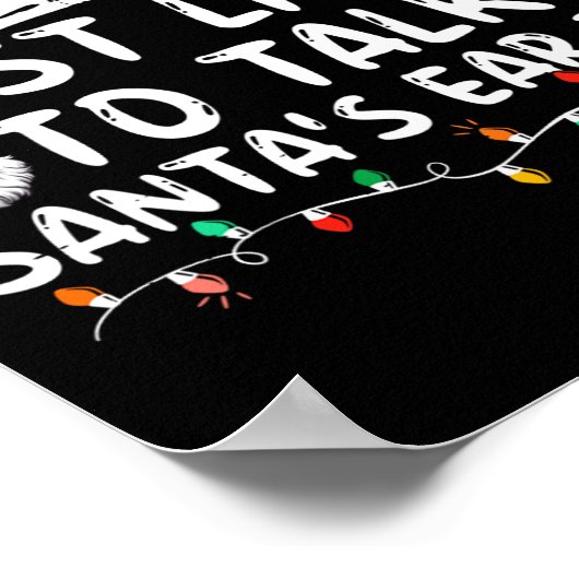 Poster Il Est Très Probable Que Père Noël Parle De Noël F (Coin)