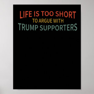 Poster Il Est Trop Court Pour Parler Avec Les Partisans D