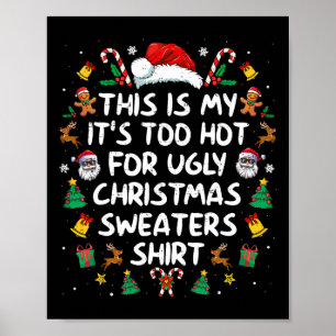 Poster Il Fait Trop Chaud Pour Les Gros Chandails De Noël