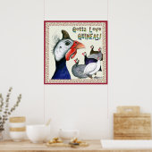 Poster Il faut aimer les pintades! (Cuisine)