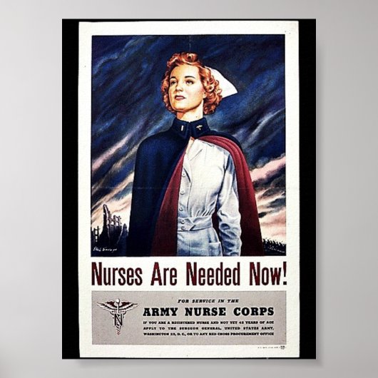 Poster Il Faut Des Infirmières Maintenant ! (Devant)