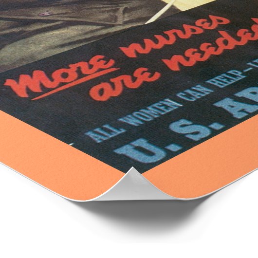 Poster Il Faut Plus D'Infirmières ! (Coin)