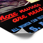 Poster Il Faut Plus D'Infirmières ~ Corps D'Infirmières (Coin)