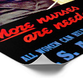 Poster Il Faut Plus D'Infirmières ~ Corps D'Infirmières (Coin)