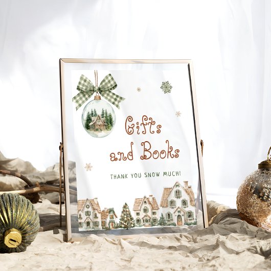 Poster Il faut un Baby shower Village Cadeaux et livres