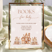 Poster Il faut un village Livres d'hiver pour bébé