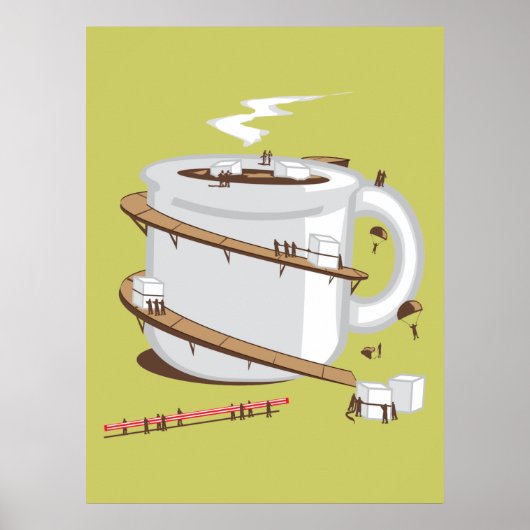 Poster Il faut un village pour me réveiller Imprimer (Devant)