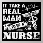 Poster Il faut un vrai homme pour être infirmière<br><div class="desc">Il faut un vrai homme pour être infirmière</div>