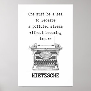 Poster Il faut une citation SEA de Nietzsche