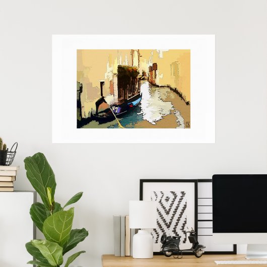 Poster il gondoliere (Bureau à domicile)