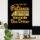 Poster Il M'A Fait Pilote De Bus (Bureau à domicile)