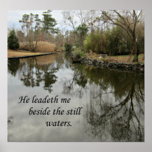 Poster Il me conduit à côté des eaux calmes