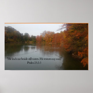 Poster Il me dirige à côté de l'eau