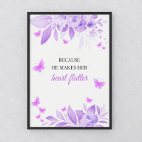 Il Me Donne Des Papillons Violets Fête des mariées
