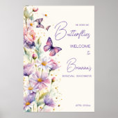 Poster Il me donne papillons nuptiale douche signe de bie (Devant)