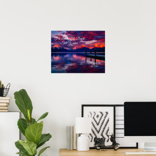 Poster Il Me Mène À Côté De L'Affiche De Ciel Violet D'Ea