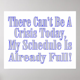 Poster Il ne peut pas s'agir d'une planification de crise