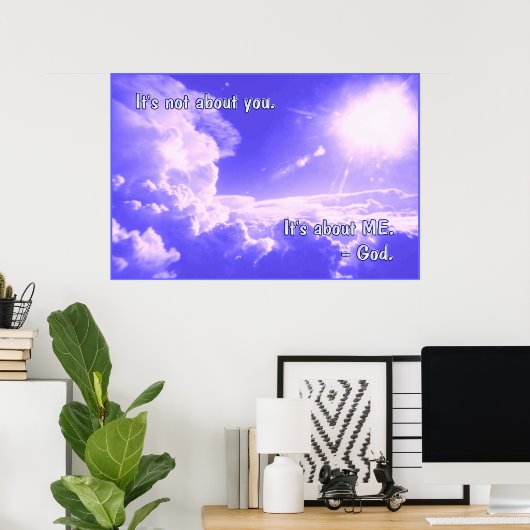 Poster Il ne s'agit pas d'afficher l'impression (Bureau à domicile)