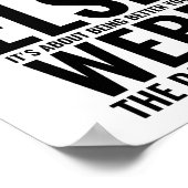 Poster Il ne s'agit pas d'être meilleur | Devis motivatio (Coin)