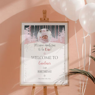 Poster Il neige beaucoup de plaisir d'être une photo de b