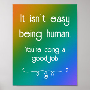 Poster Il n'est pas facile d'être humain Dark Rainbow Pos