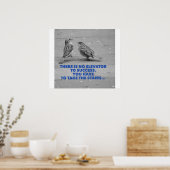 Poster Il n'y a pas d'ascenseur pour réussir - motivation (Cuisine)