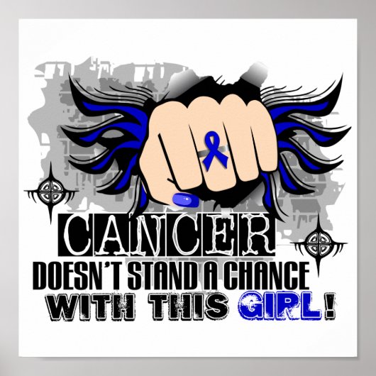 Poster Il n'y a pas de chance pour le cancer du côlon (Devant)