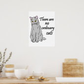 Poster Il N'Y A Pas De Chats Ordinaires (Cuisine)