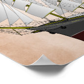 Poster Il n'y a pas de frégate _ Emily Dickinson -art (Coin)