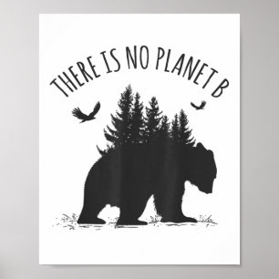 Poster Il N'Y A Pas De Jour des terres Planète B Pour Sau