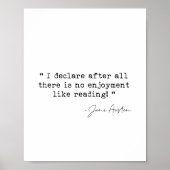 Poster Il n'y a pas de plaisir à lire Jane Austen (Devant)