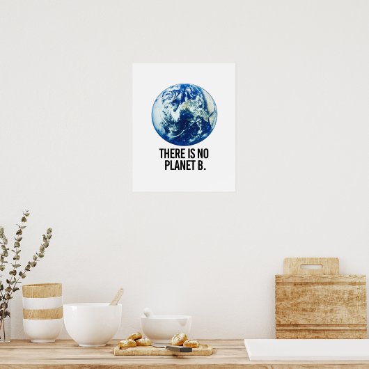 Poster Il n'y a pas de planète B (Cuisine)