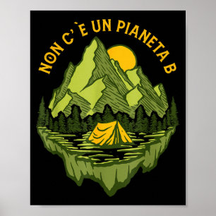 Poster Il n'y a pas de planète B Mère Terre Protection de