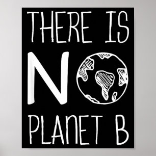 Poster Il n'y a pas de planète B, Sensibilisation à l'env