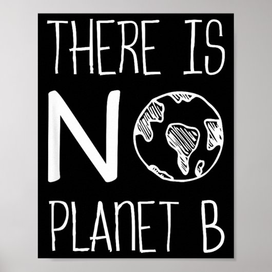 Poster Il n'y a pas de planète B, Sensibilisation à l'env (Devant)