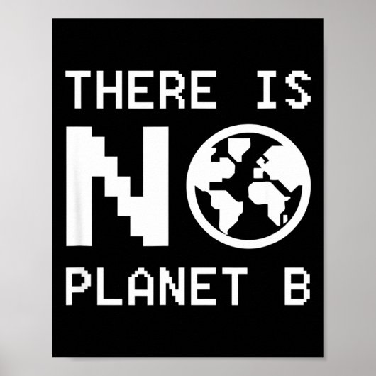 Poster Il n'y a pas de planète B Sensibilisation à l'envi (Devant)