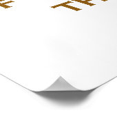 Poster Il n'y a pas de plus grande tyrannie - Citation d' (Coin)