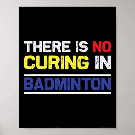 Poster Il n'y a pas de remède à Badminton (Devant)