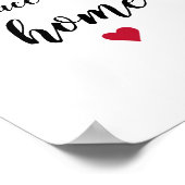 Poster Il N'Y A Pas D'Endroit Comme Accueil Citation Art (Coin)